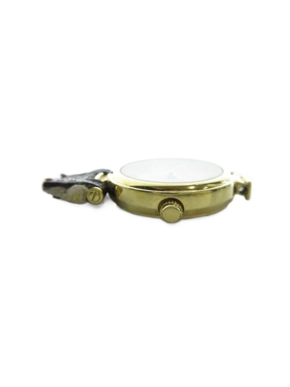 Dior Watch Quartz Case Only Roman Logo Gold